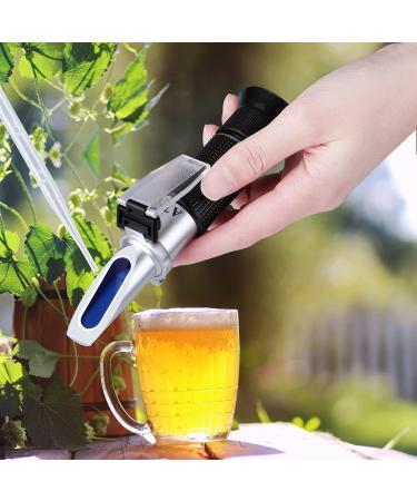 BRIX Refractometer for Brewing | Handheld Hydrometer with ATC | Perfect for Beer & Spices - Shop Internationally - Buy Online on SooperMarket.com