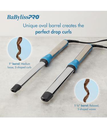 BaBylissPRO Nano Titanium Oval Barrel Curling Wand - 1 Inch for All Hair Types | International Shipping Available - Buy Online on SooperMarket.com