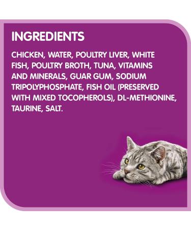 Whiskas Perfect Portions Adult Wet Cat Food Pat - Whitefish and Tuna - 75g (24 Pack) Pat Whitefish & Tuna 75 g (Pack of 24) - Buy Online on SooperMarket.com