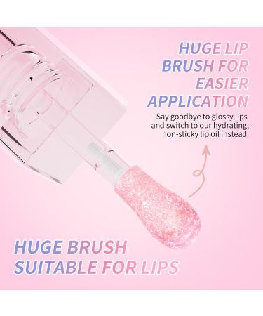 Petansy Color Changing Lip Oil Set | Hydrating Plump Gloss | 3 Natural Shades | Big Brush Tint - Buy Online on SooperMarket.com