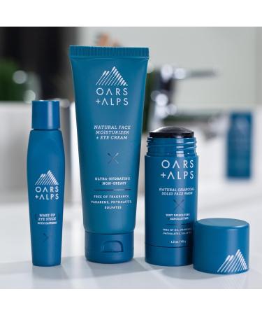 Oars + Alps Men s Skin Care Kit | Vegan & Gluten Free | Face Wash Eye Roller & Moisturizer | Travel Size & TSA Approved - Buy Online on SooperMarket.com