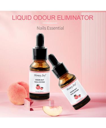 Nail Art 0.5 fl.oz Peach Fragrance Odorizer Acrylic Odor Reducer Liquid ODOR OUT Odorless Monomer Removal with Dropper Tube Design Pack of 1 HJ-NAP011  - Buy Online on SooperMarket.com