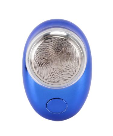 Beard Trimmer for Men Stainless Steel Electric Cordless USB Rechargeable Beard Hair Trimmer Electric Beard Clipper Fine Trimming Portable Beard Trimmer for Travel Use Electroplated Blue
