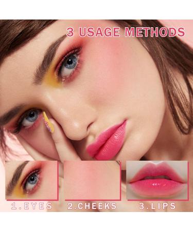 Matte Lip Stain Tint Set - 4 Colors, Multi Stick Hydrating Formula - Long-Lasting Wear - Easy Application - Shimmery Finish - 7ml (4 PCS) - Buy Online on SooperMarket.com