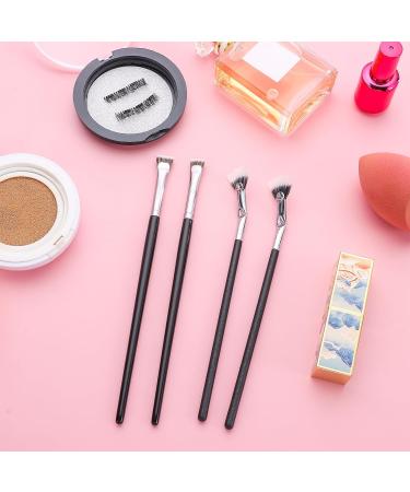 4PCS Mascara Fan Brush Set - Enhance Lower Lashes & Natural Lifted Effects | Smooth Apply No Clumping | Best Synthetic Fibre Lash Wand - Buy Online on SooperMarket.com