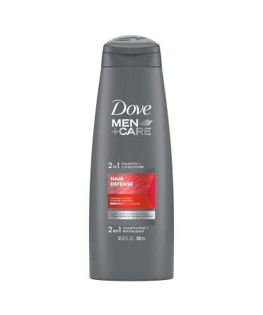 Dove Men+Care 2 in 1 Shampoo and Conditioner for Clean Hair Defense Shampoo and Conditioner for Stronger Healthy Hair Everyday 12 oz
