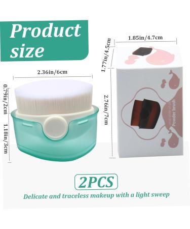 2pcs Sunscreen Applicator for Kids Sunscreen Lotion Applicator Set with Protective Cap Fast Brush Liquid Cream Powder sunblock applicator for kids - Buy Online on SooperMarket.com