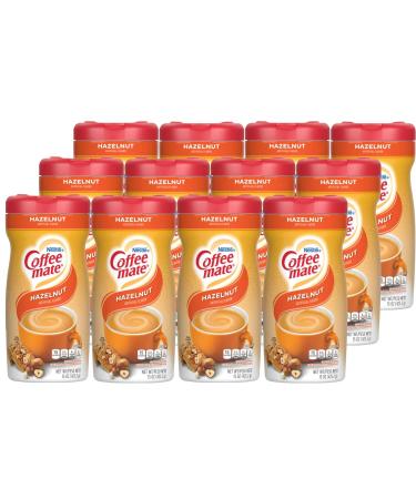 Nestle Coffee mate Coffee Creamer, Hazelnut, Non Dairy Powder Creamer, 15 Ounces (Pack of 12)