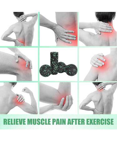 Fascia Set for Self-Massage | Foam Roller & Massage Ball Duo for Pain Relief | International Shipping - Buy Online on SooperMarket.com