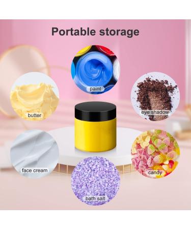 36 Pack BPA-Free 2oz Plastic Jars with Lids - Reusable Cosmetic Containers for Bath Salts and Beauty Products - Buy Online on SooperMarket.com