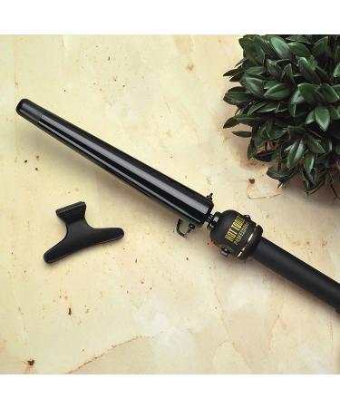HOT TOOLS Black Gold XL Tapered Curling Wand - 1 1/4 Inches Tapered Barrel for Long Lasting Curls - Buy Online on SooperMarket.com