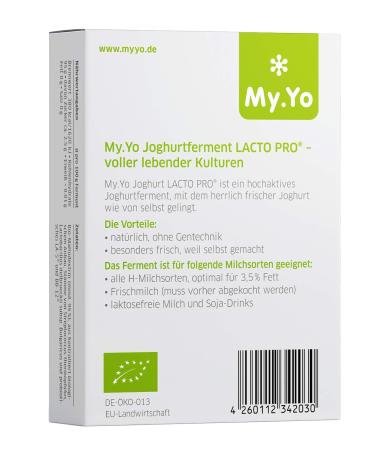 Buy My.Yo Organic Yoghurt Ferment with Bifidobacteria - 3x5g | Probiotic Yoghurt Starter Culture for Healthy Gut - Buy Online on SooperMarket.com