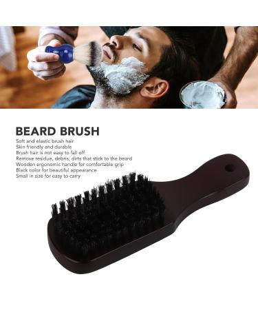 Beard Styling Brush - Soft Elastic Mustache Brush with Wooden Handle for Grooming and Care | International Shipping Available - Buy Online on SooperMarket.com
