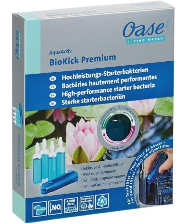 OASE 51280 Aquaactiv Biokick Premium - 4 x 20 ml Filter Bacteria for 10 000 L Pond | Starter Bacteria for Garden Ponds | Highly Concentrated 80 ml - Buy Online on SooperMarket.com