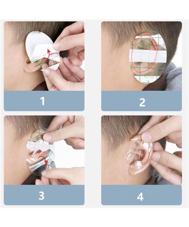 20PCS Waterproof Baby Shower Ear Stickers with Ear Plugs - Disposable Ear Covers for Swimming, Surfing & Water Sports - Buy Online on SooperMarket.com