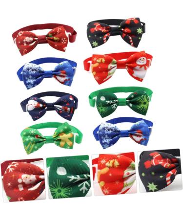 Amosfun 8-Pack Christmas Puppy Costume Accessories | Holiday Dog Collars & Decorations - Buy Online on SooperMarket.com