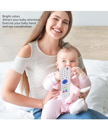 Buy Baby Teether Simulation Remote Control Soft Silicone Teething Toy - Safe & Durable | Beige White | International Shipping - Buy Online on SooperMarket.com