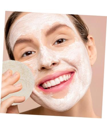 NOLITOY Natural Bath Sponge - 20pcs Loofah Facial Exfoliating Pads & Body Puffs for Shower - White Cosmetic Skin Care Tools - Buy Online on SooperMarket.com