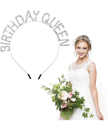 Birthday Queen Headband: Rose-Gold Rhinestone Princess Crown & Sash Set - Perfect Valentine's Day Gift & Party Decoration for Women & Girls - Buy Online on SooperMarket.com