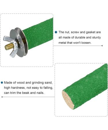 Patikil 0.6x9.8 Vogel Paw Bird Wood Barsch Stand - Ideal Cage Accessory for Small Birds Parrots and Lovebirds - Green - Buy Online on SooperMarket.com