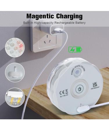 Pool Lights Shower Light Pond Lights Rechargeable Submersible LED Lights Spa Lights for Hot Tub LED Pool Light for Above Ground Pool Decorations Outdoor Waterproof 1 Pack 3.3'' - Buy Online on SooperMarket.com