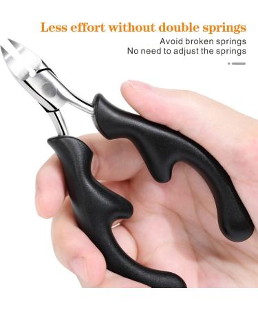 RIMEI Professional Toenail Clippers - Thick & Ingrown Nail Cutters for Men & Seniors | Podiatrist Recommended Stainless Steel Pedicure Tool - Buy Online on SooperMarket.com