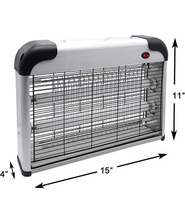 Electric Bug Zapper Indoor Insect Killer | Lulu Home Aluminium Mosquito, Fly Trap with 2800V Grid | 20W Bulbs - Buy Online on SooperMarket.com