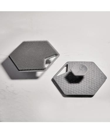 Tooletries Body Scrubber - Exfoliating & Deep Cleaning Silicone Bathroom Accessory - Grey - Buy Online on SooperMarket.com