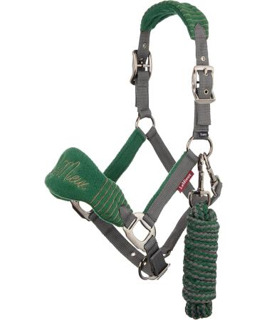 LeMieux Vogue Fleece Headcollar & Leadrope - Full Size Black/Grey | Premium International Shipping - Buy Online on SooperMarket.com