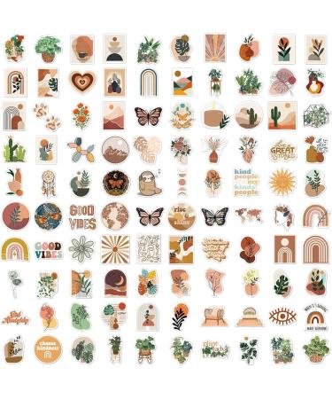 Anerza 200 PCS Boho Vinyl Waterproof Stickers - Cute Aesthetic Plant Sticker Packs for Water Bottles, Laptop, Journal - Small Business and Scrapbook Supplies for Adults and Teens - Buy Online on SooperMarket.com