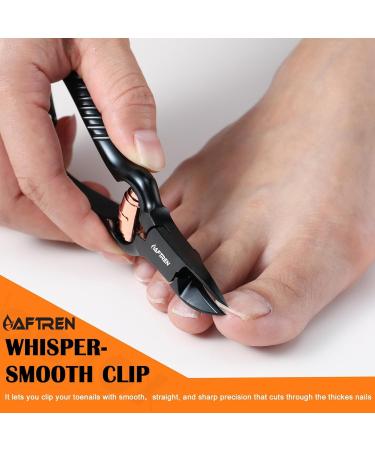 Podiatrist Toenail Clippers Heavy Duty Ingrown Toenail Clippers Thick Nail Clippers J2 Grade Stainless Steel Podiatry Ingrown Toenails Safe Tools (Black 5.5 Inch) Black 5.5 Inch - Buy Online on SooperMarket.com
