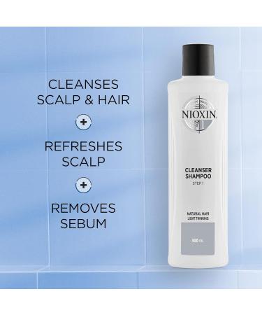 Nioxin System 1 Shampoo & Conditioner Prepack for Natural Hair - 33.8 fl oz with Light Thinning Pumps - Buy Online on SooperMarket.com
