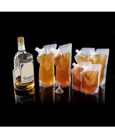 BLASANI Concealable Cruise Ship Rum Flask Set - 4x32oz, 2x16oz, 2x8oz - Buy Online on SooperMarket.com