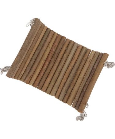 Buy Rabbit Wood Swing - Multifunctional Wooden Hamster Hammock for Mice & Sparrows | Natural Cute Resting Platform (20x30 cm) - Buy Online on SooperMarket.com