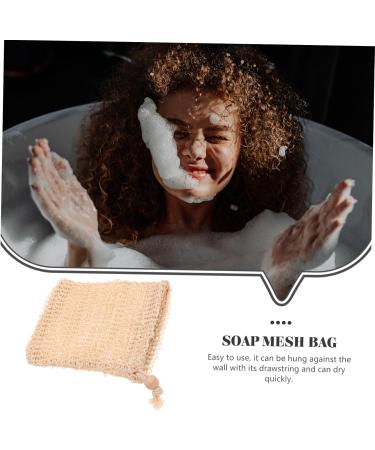 Mikinona 10pcs Net Bathing Soap Pouch Exfoliating Scrub Towel Bathing Supply Soap Foaming Ramie - Buy Online on SooperMarket.com