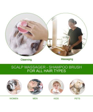 Bestool Hair Scalp Massager Shampoo Brush - Soft Silicone Bristles, Exfoliating Scrubber for Dandruff Treatment, Hair Growth, Stress Relief - Purple - Buy Online on SooperMarket.com