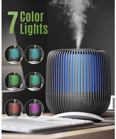 Jack & Rose 140ml Small Diffuser for Home & Office - 7 Color Essential Oil Air Diffuser with Auto Off Function - Buy Online on SooperMarket.com