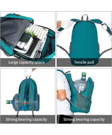 FENGDONG 35L Waterproof Packable Travel Backpack for Men and Women - Lightweight and Foldable Daypack (A3-Green-Upgrade) - Buy Online on SooperMarket.com