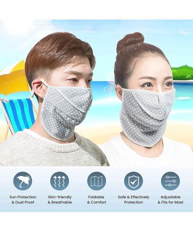 WSERE 4pcs Dustproof Breathable Cotton Half Face Shield Cover - Reusable & Washable for Men and Women - Outdoor or Daily Use - 4 Colors - Buy Online on SooperMarket.com
