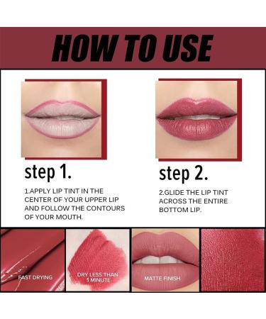 Myboon Waterproof Matte Lipstick - 12 Color Cream Texture Lip Mud - Long-lasting & Smudge-proof - Buy Online on SooperMarket.com