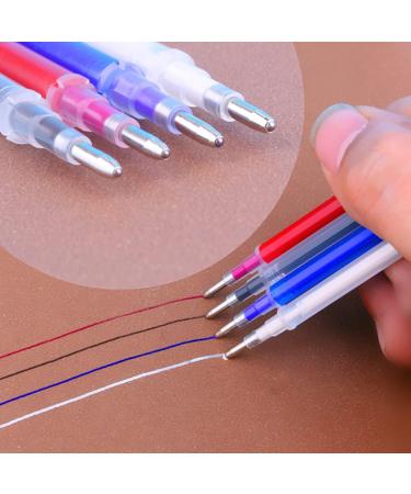 4pc Heat Erasable Pens with 20 Refills for Sewing, Quilting & Dressmaking - Blue Cap Tailor's Chalk Pen - Buy Online on SooperMarket.com
