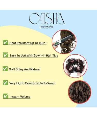 CAISHA Jumbo HaarDIC HairGumi - Floral Dutt & Messy Updos for Bridal Hairstyles | Chocolate Brown | International Shipping - Buy Online on SooperMarket.com
