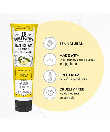 J.R. Watkins Lemon Hand Cream 3.3 oz (Pack of 4) - Buy Online on SooperMarket.com