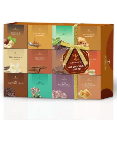 Hot Chocolate Gift Set - 12 Pack Premium Hot Chocolate Drinks with Various Flavours Selections - Luxury Hot Chocolate Gift Set for Kids and Adult - Buy Online on SooperMarket.com
