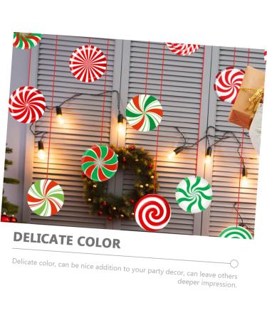 OFFSCH 24 Sheets Christmas Candy Decorations Christmas Tree Pendants Christmas Hanging Candies Manual Label - Buy Online on SooperMarket.com