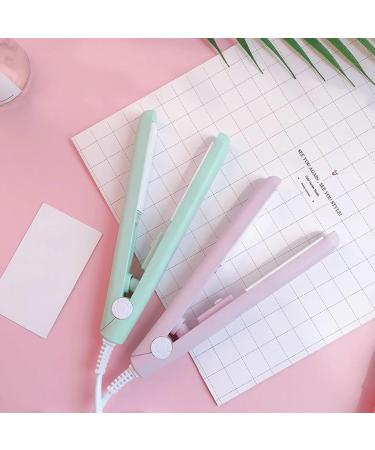 2 in 1 Mini Straightening Iron & Curling Tool - Ceramic Tourmaline Flat Iron for Effortless Hair Styling | Shop Now - Buy Online on SooperMarket.com