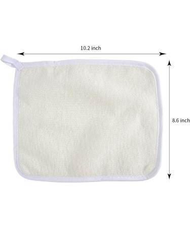 Exfoliating Face and Body Wash Cloths 5-Pack - Dual-Sided Soft Weave Bath Cloths for Shower and Massage - Best Skin Care Exfoliating Scrub Cloth - Buy Online on SooperMarket.com