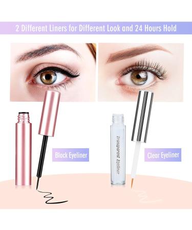 5 Pairs Magnetic Eyelashes & Eyeliner Kit | Upgraded 3D Reusable Lashes | Natural Look | Waterproof Liquid Eyeliner & Applicator - Buy Online on SooperMarket.com