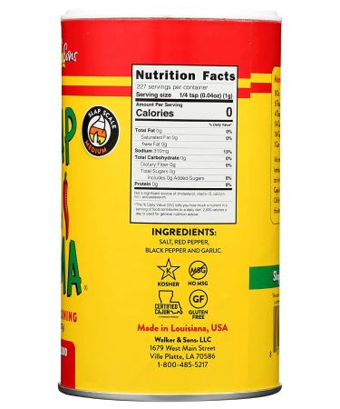 Slap Ya Mama Cajun Seasoning - Original Blend, No MSG, Kosher - 8 Ounce Can (Pack of 1) - Buy Online on SooperMarket.com