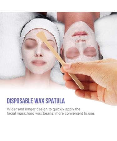 100pcs Disposable Wax Spatulas | Wooden Hair Removal Applicators | Cosmetic Wax Sticks for Smooth Skin - Buy Online on SooperMarket.com